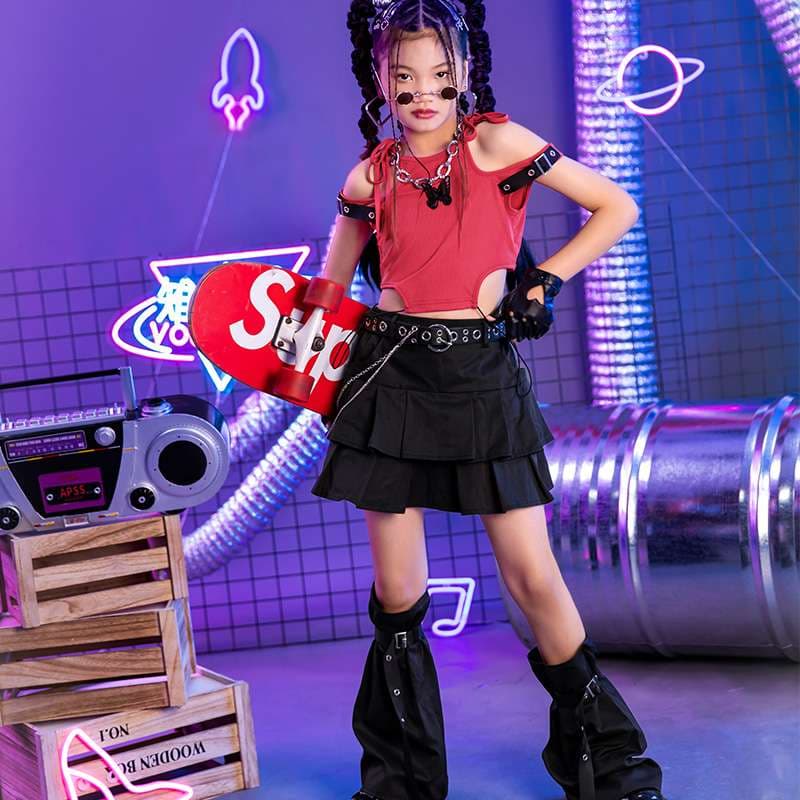 キッズダンス衣装 キッズ向けストリート系ダンス衣装セット