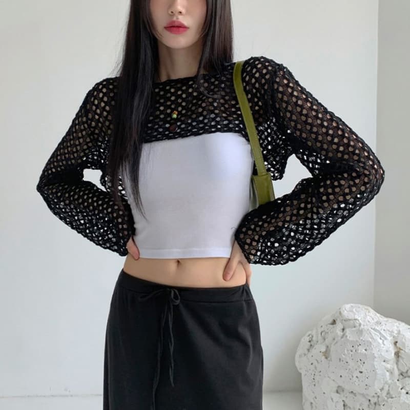 ダンス衣装 メッシュ素材フード付きショート丈パーカートップス