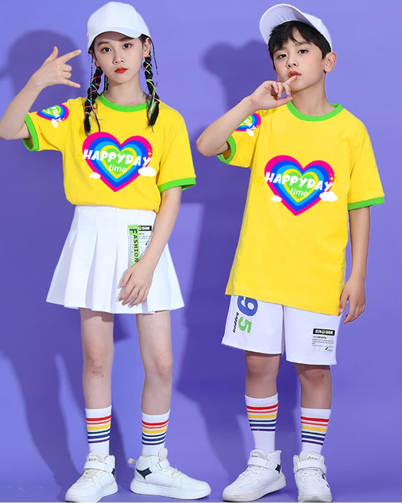 キッズダンス衣装 ハッピーハート セットアップ