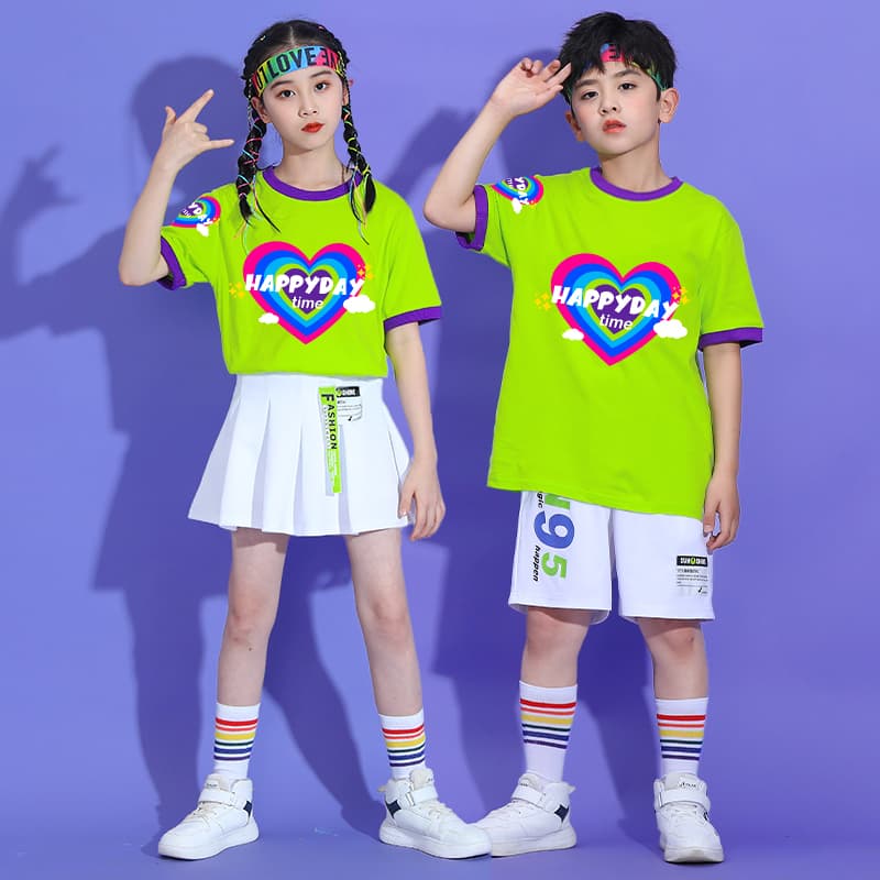 キッズダンス衣装 ハッピーハート セットアップ