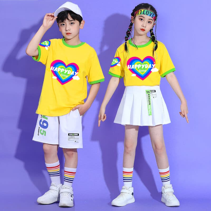 キッズダンス衣装 ハッピーハート セットアップ