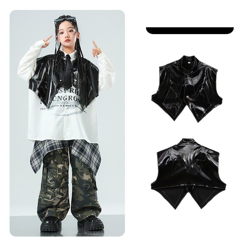 キッズダンス衣装 迷彩柄セットアップ ヒップホップ