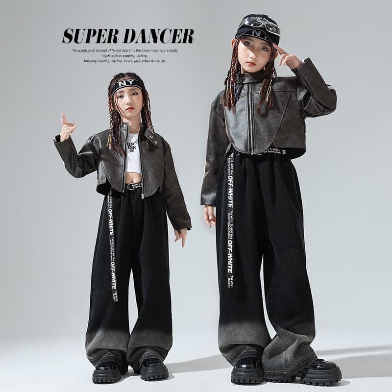 キッズダンス衣装 キッズ ヒップホップ ダンス衣装 ジャケット パンツ セット