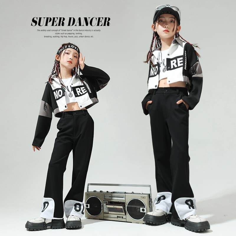 キッズダンス衣装 キッズ ヒップホップ ダンス衣装 上下セット