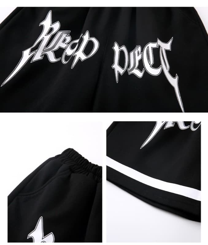 キッズダンス衣装 キッズヒップホップダンス衣装セットアップ黒
