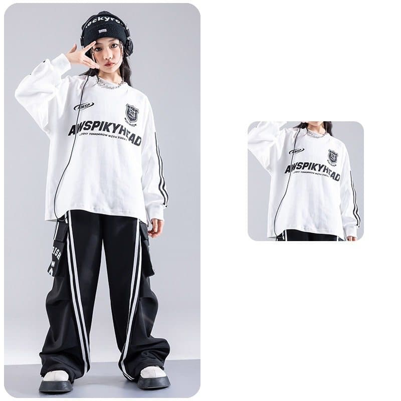 キッズダンス衣装 キッズヒップホップダンス衣装上下セット