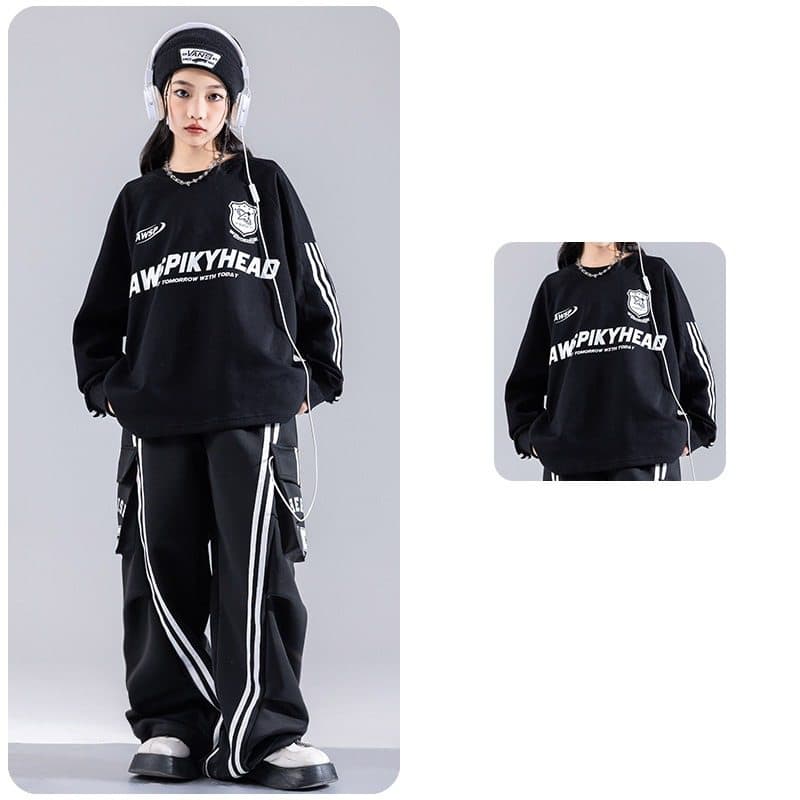 キッズダンス衣装 キッズヒップホップダンス衣装上下セット