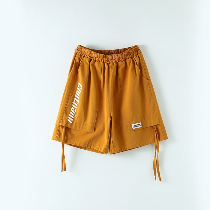 キッズダンス衣装 子供用ヒップホップダンス衣装セット オレンジベスト付き