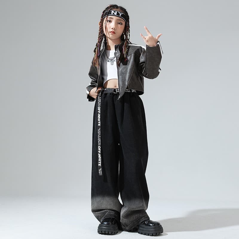 キッズダンス衣装 キッズ ヒップホップ ダンス衣装 ジャケット パンツ セット